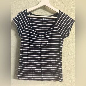 Old‎ Navy Dark Blue and White Striped Knit